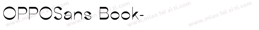 OPPOSans Book字体转换